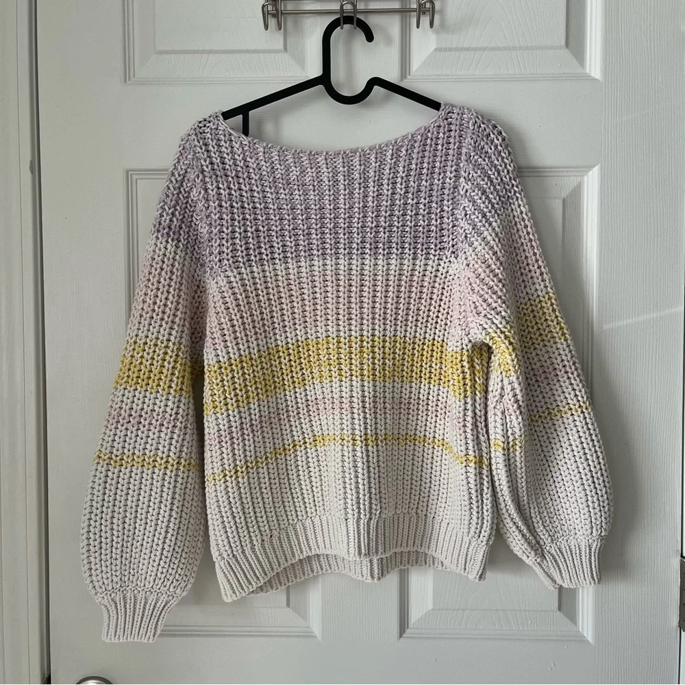NWOT Sézane Vivien Knit Pullover Jumper size Medium in Multicolor - Picture 2 of 8